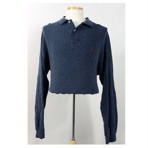 Vintage POLO Ralph Lauren Charcoal 100% Cotton Long Sleeve Shirt